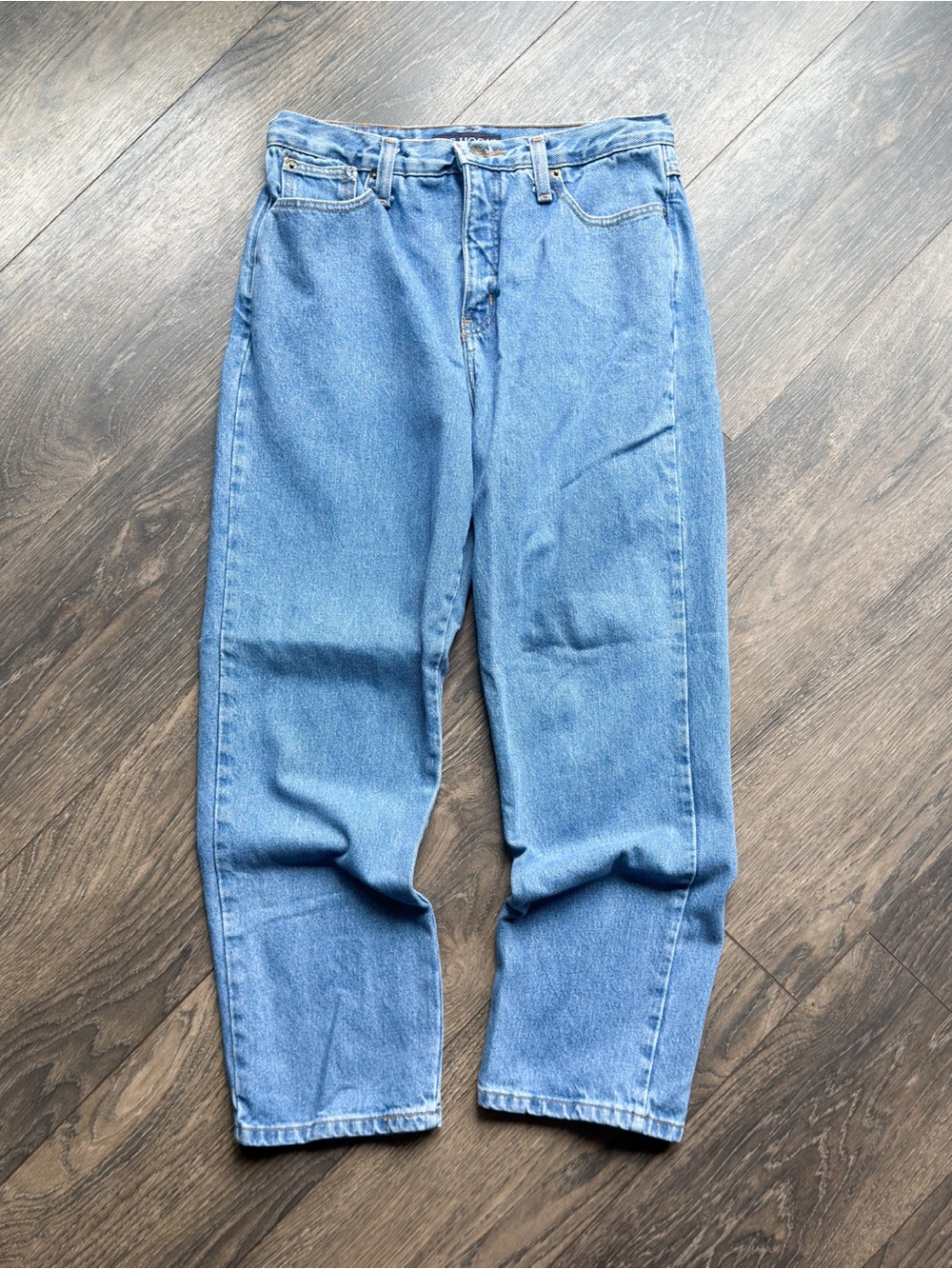 J.G. Hook Women’s 12P Straight Leg Jeans Light Wash Denim High Rise Vintage 90s